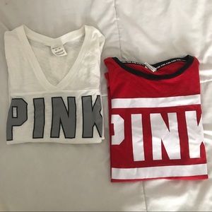 2 Pink shirts